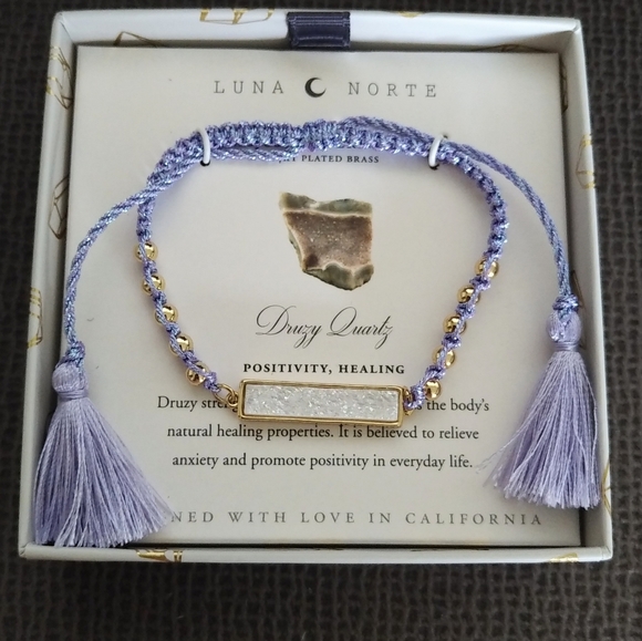 Luna🌙 Norte Lavender💜 Slide Closure Bracelet-NIB - Picture 6 of 11